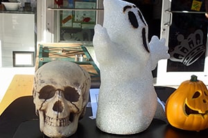 Pumpkin Skull and Spooky
